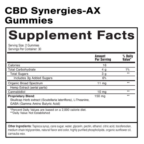 CBD Synergies – AX 60 chewables - Image 2
