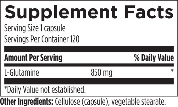 L-Glutamine/ 120 capsules - Image 2